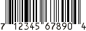 Sample UPC bar code